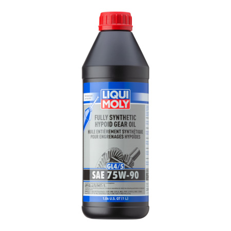 LIQUI MOLY Fully Synthetic Hypoid Gear Oil GL4/5 75W-90, 1 Liter, 22090 22090